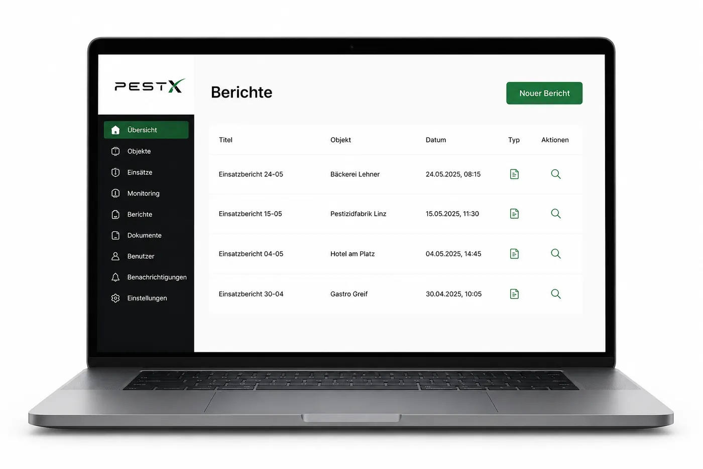 PestX Kundenportal